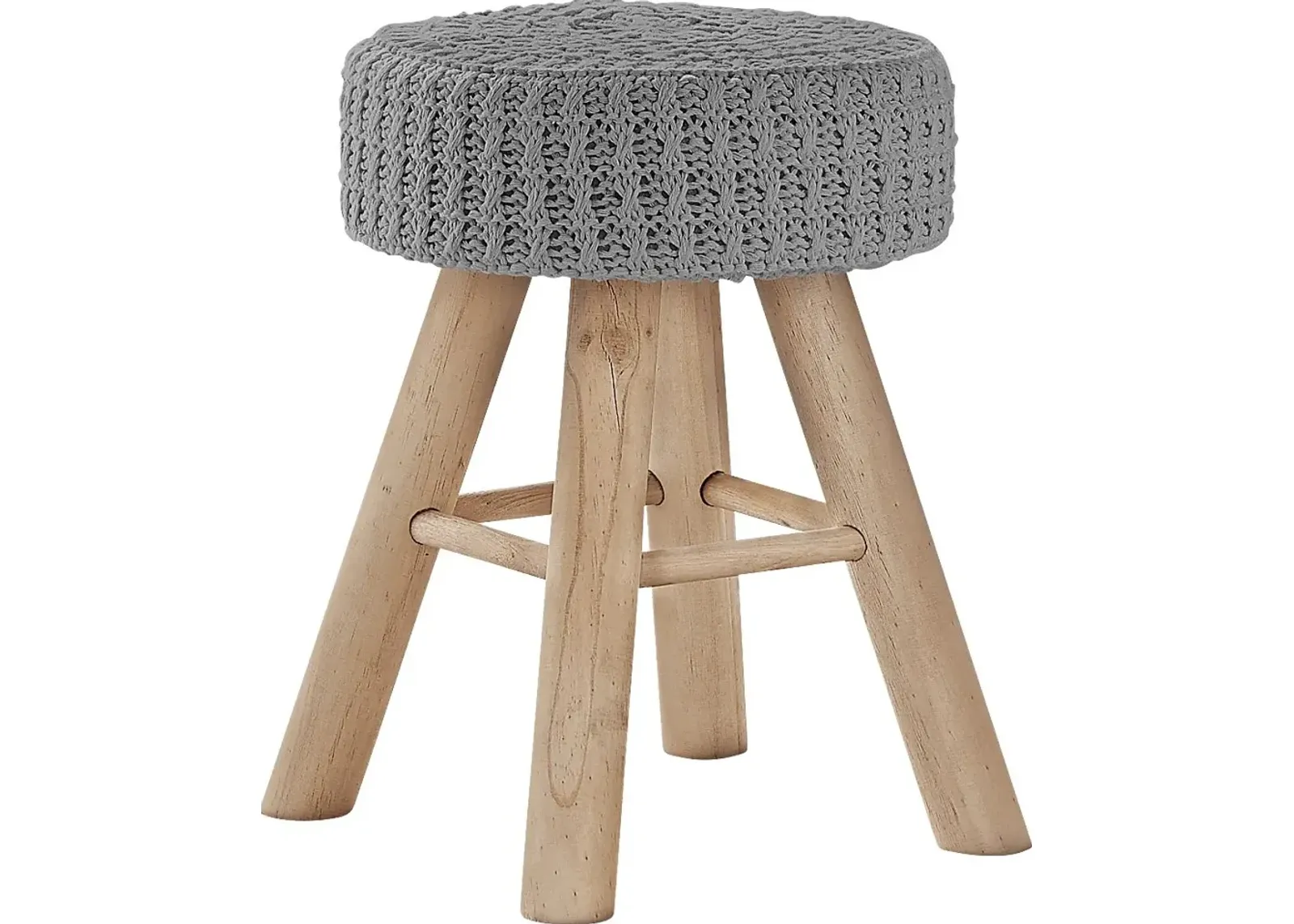 Taldeco Gray Ottoman