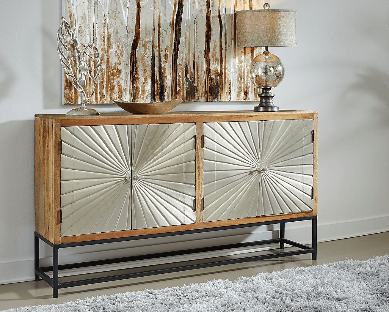 Laderna Brown Accent Cabinet