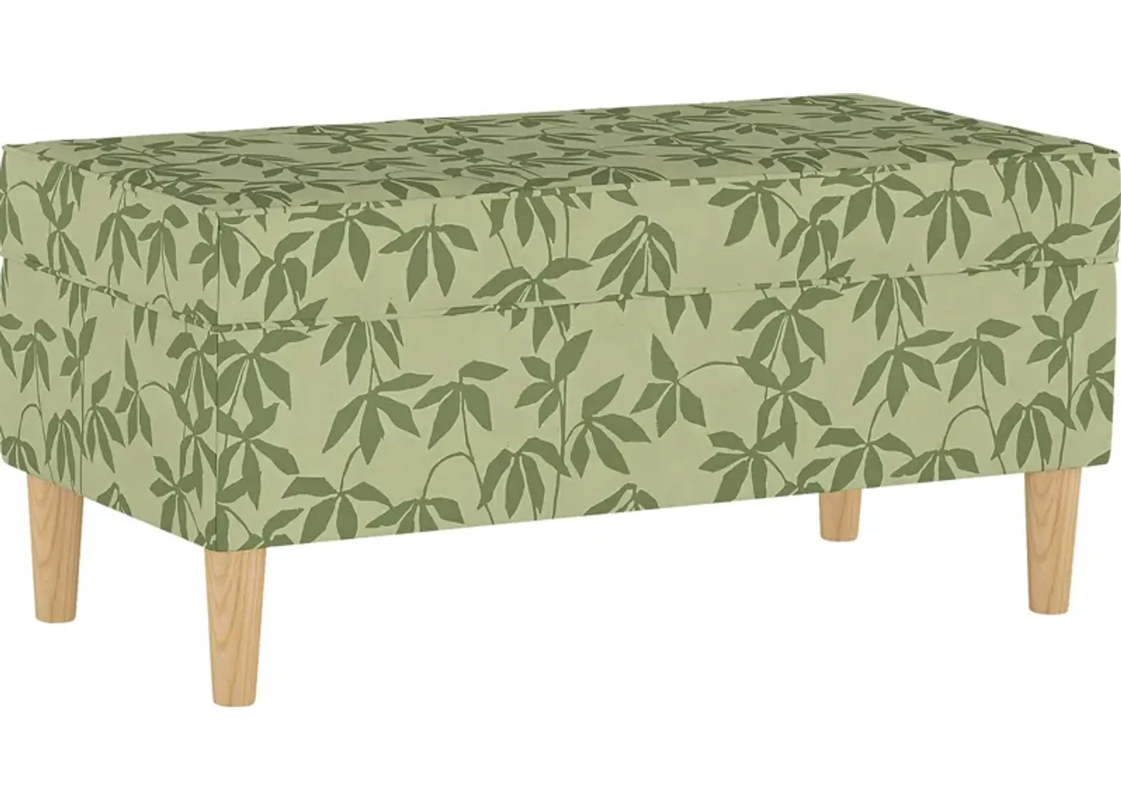 Pladson II Light Green Storage Bench