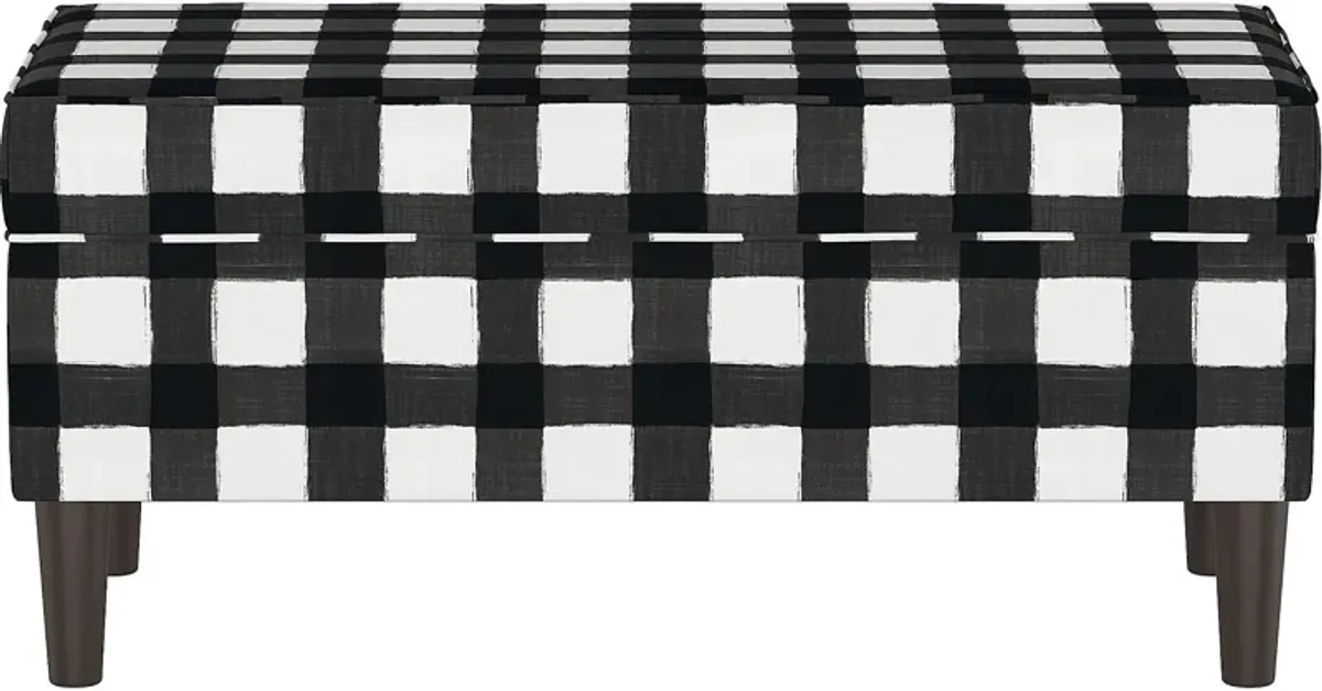 Ralson II Black Storage Bench