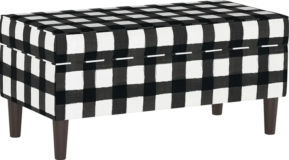 Ralson II Black Storage Bench