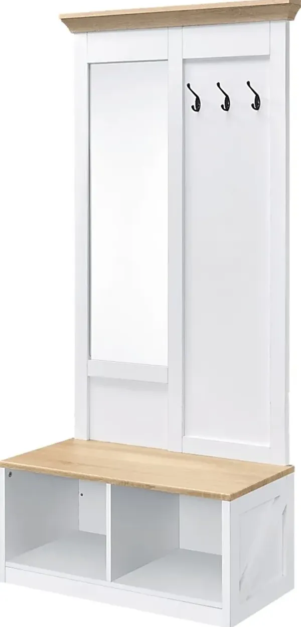 Meltany White Hall Tree