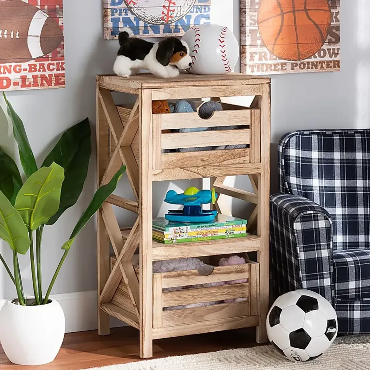 Dagenham Brown Storage Cabinet