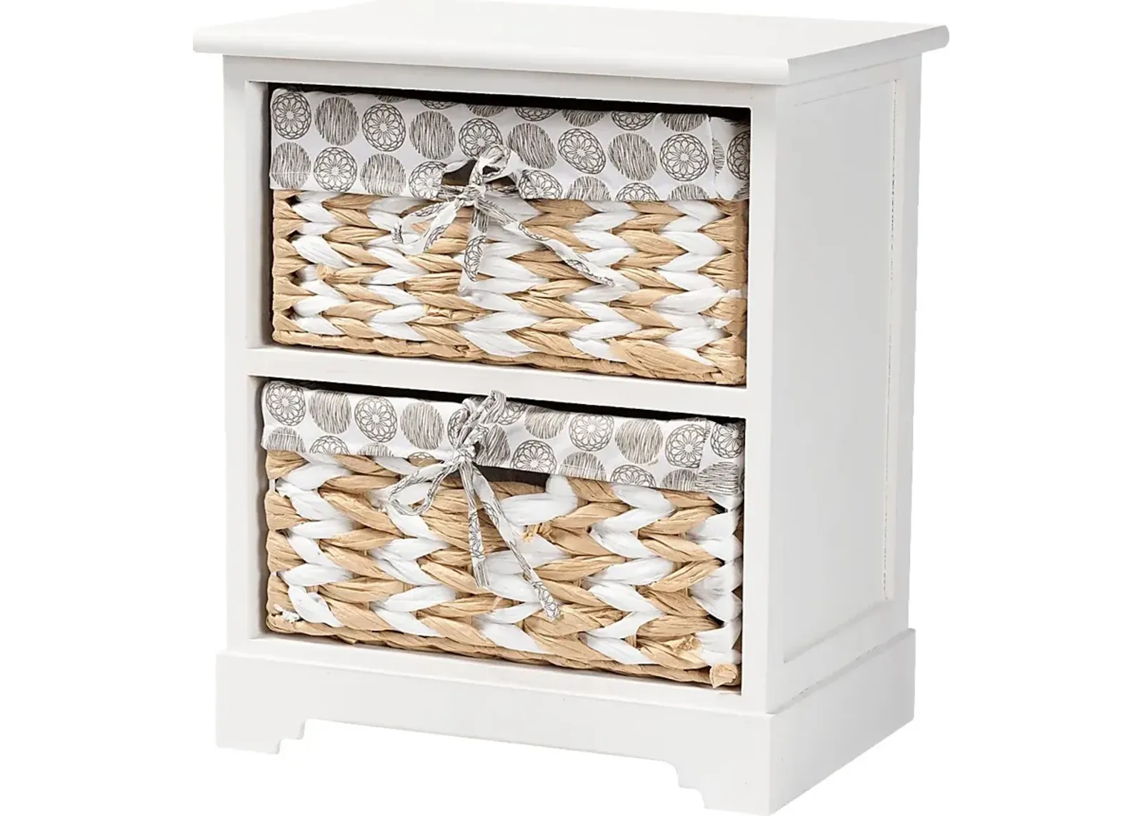 Jeandora White Storage Cabinet