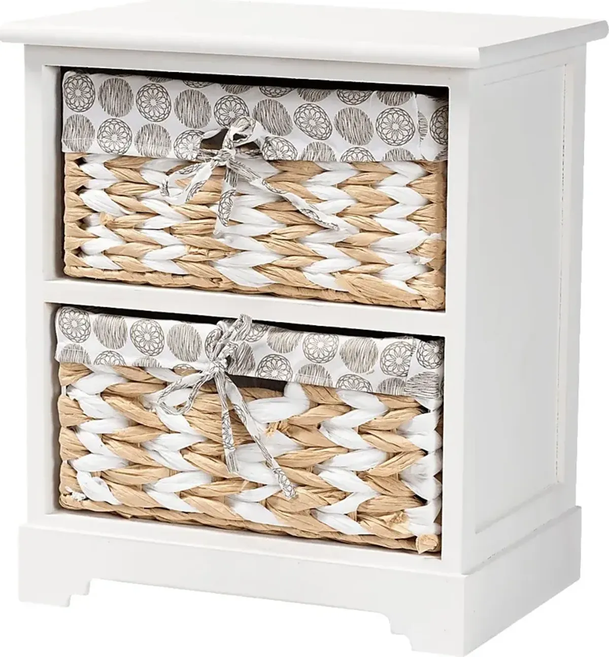 Jeandora White Storage Cabinet