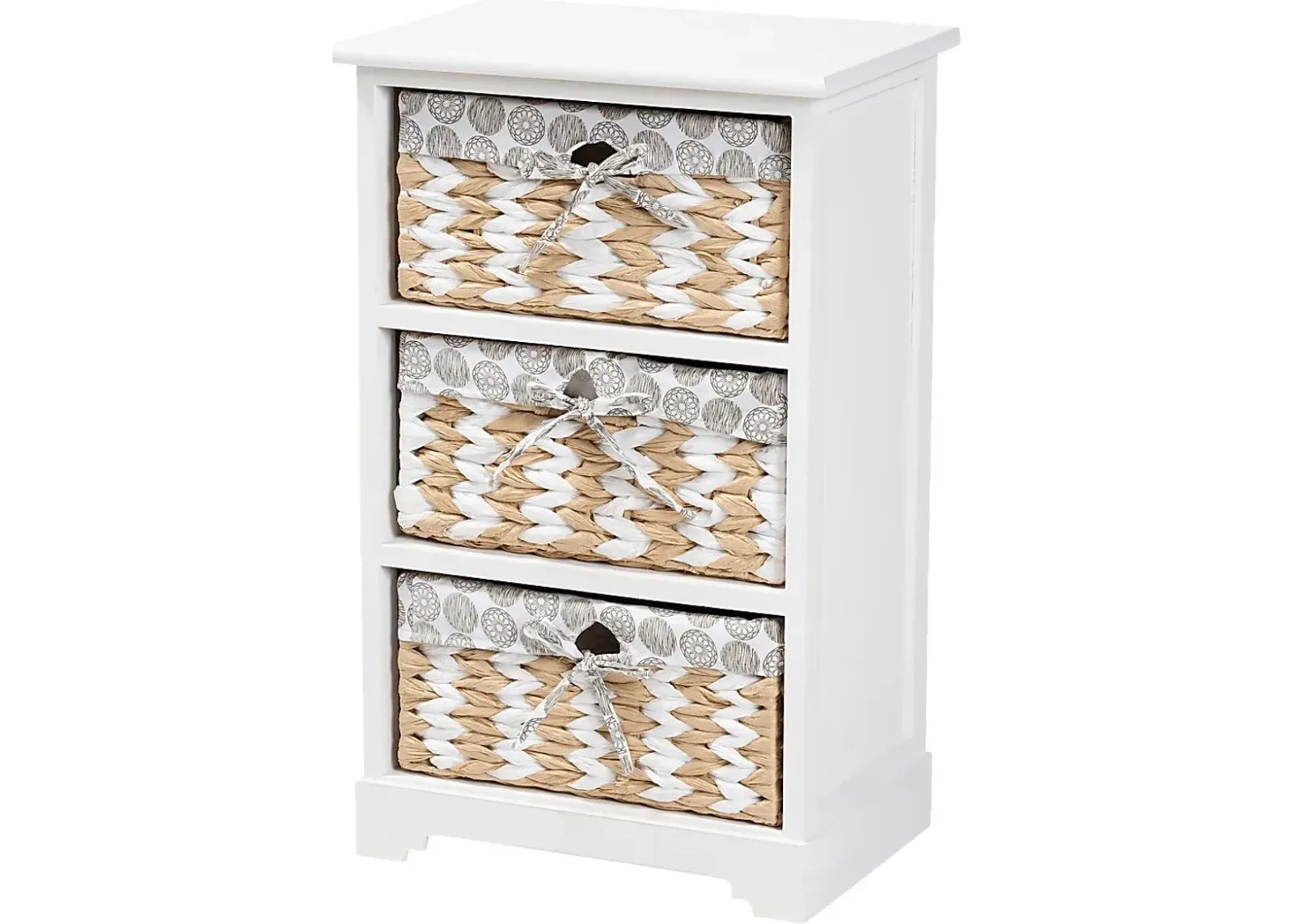 Kathimae White Storage Cabinet