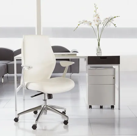 Chrisan White Office Chair