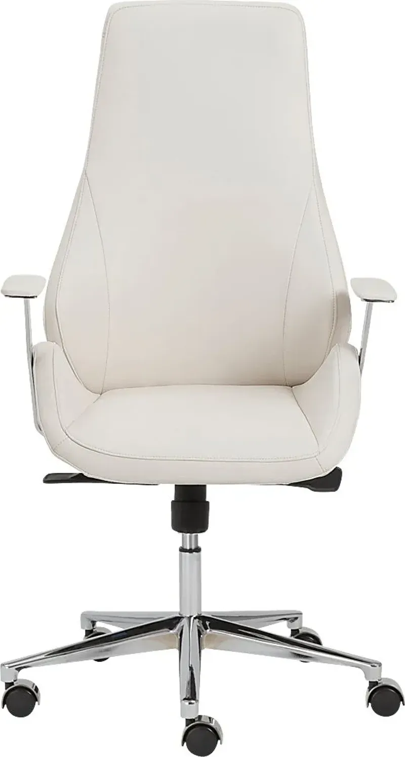 Demores White High Office Chair