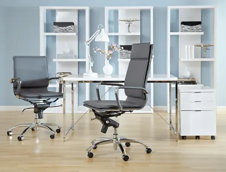 Furnberg Gray Low Office Chair