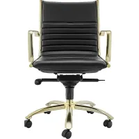 Domivara Black Low Office Chair