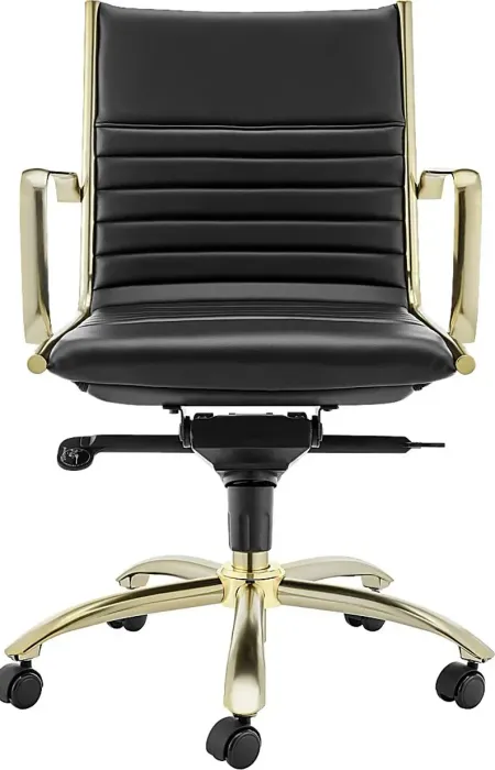 Domivara Black Low Office Chair