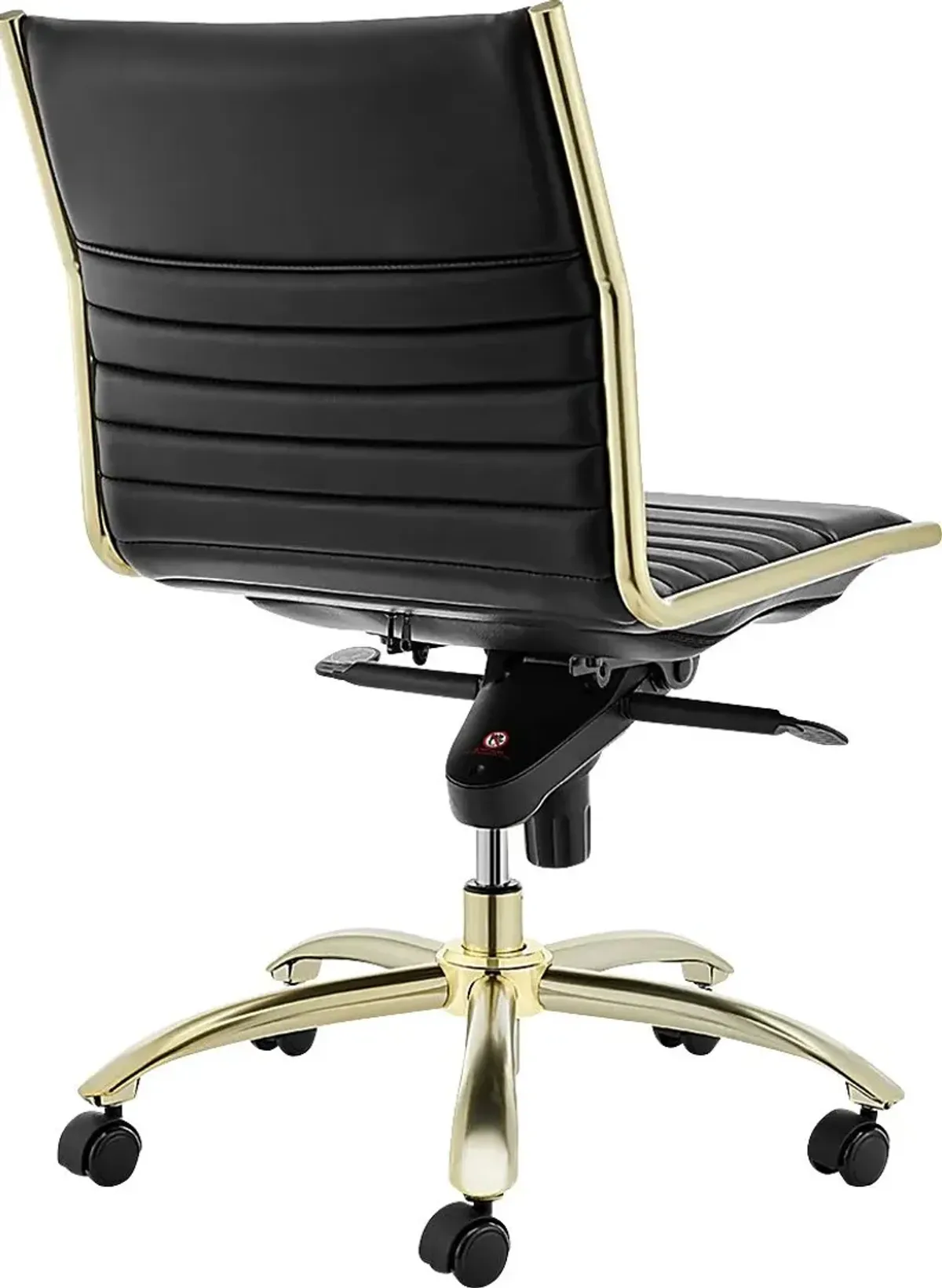 Domivara Black Armless Office Chair