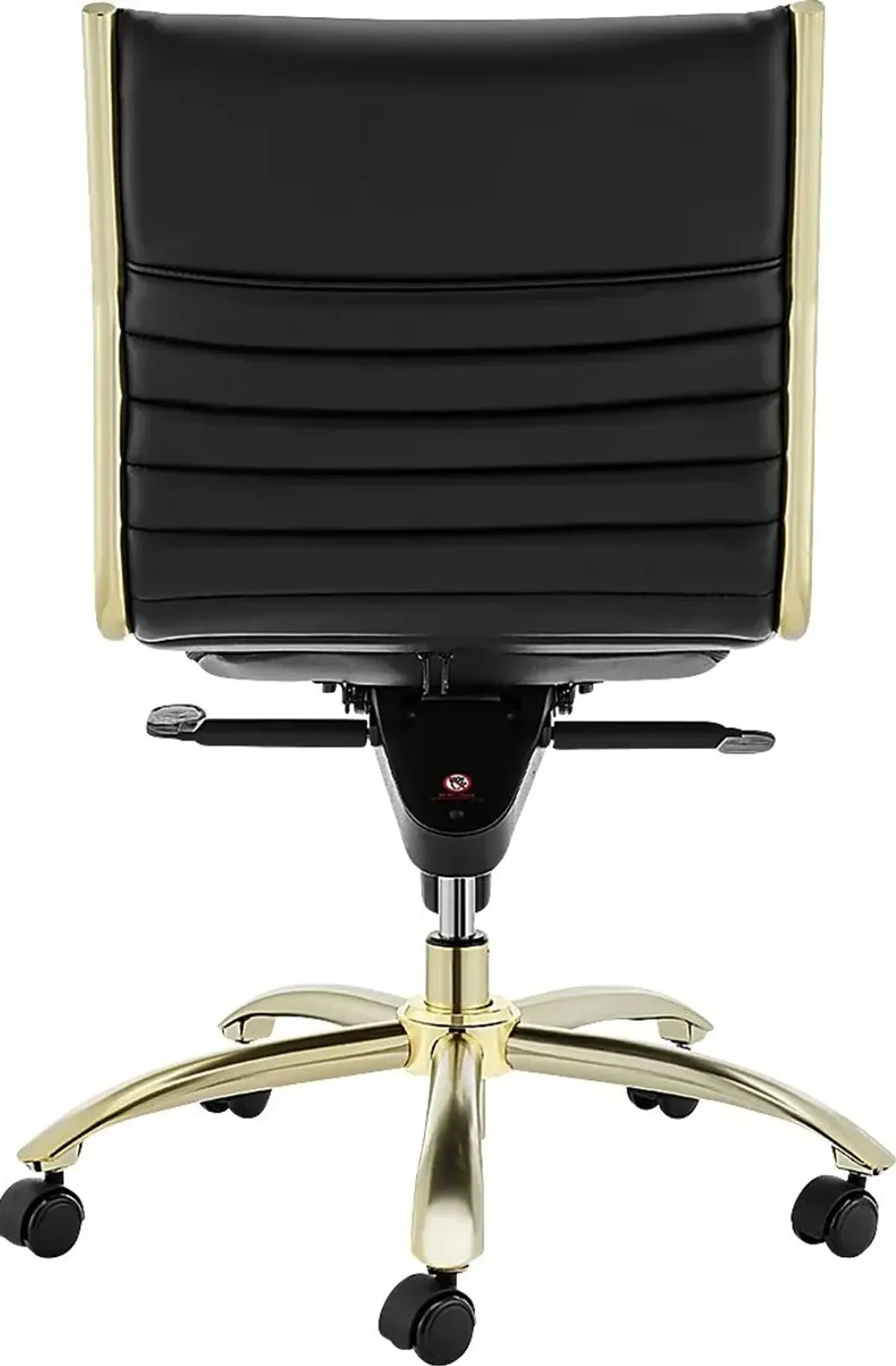 Domivara Black Armless Office Chair