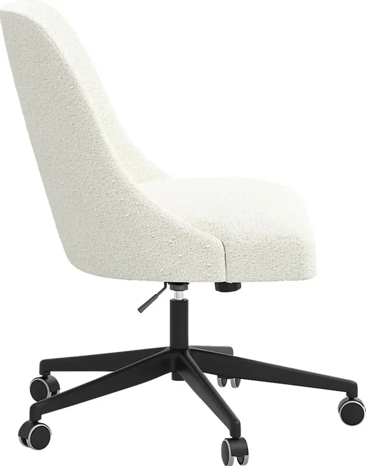 Elbe White Desk Chair