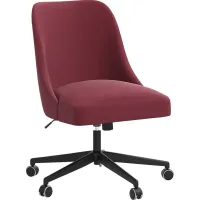 Carsell Burgundy Desk Chair