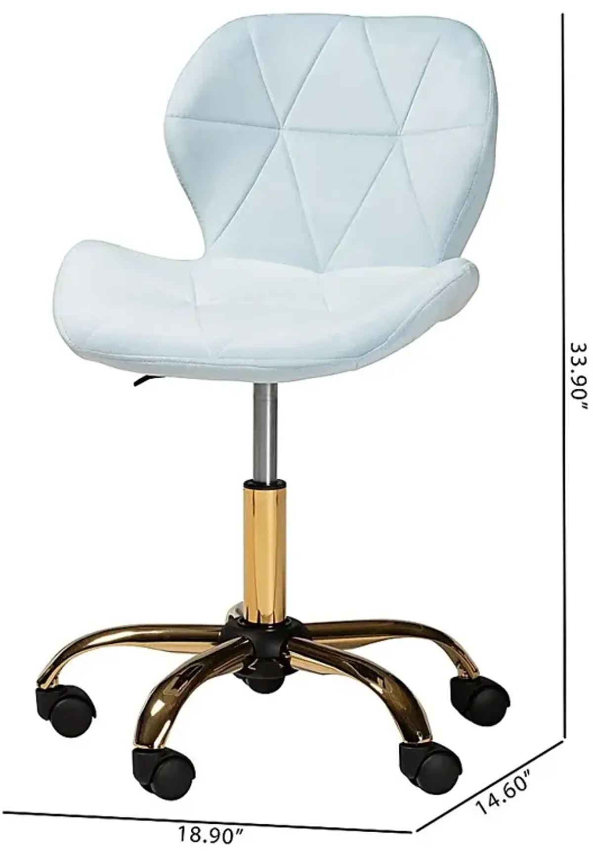 Actaeon Blue Office Chair