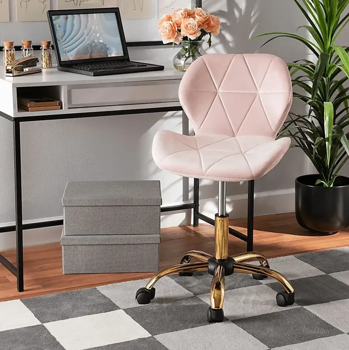 Actaeon Pink Office Chair