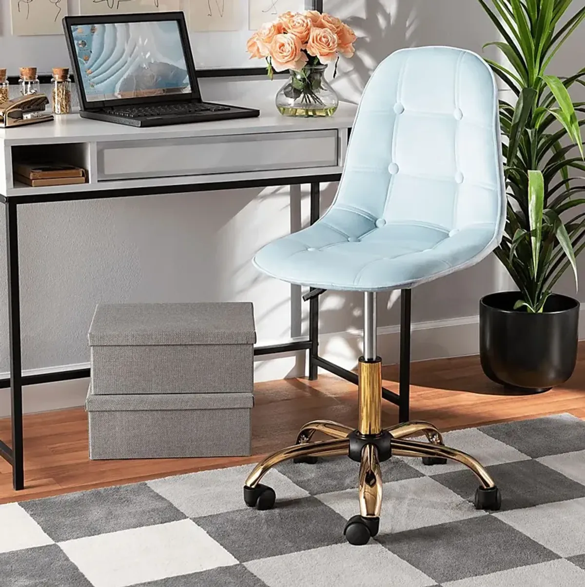 Anhinga Blue Office Chair