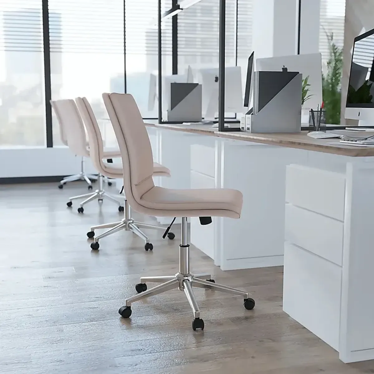 Minuet Beige Office Chair