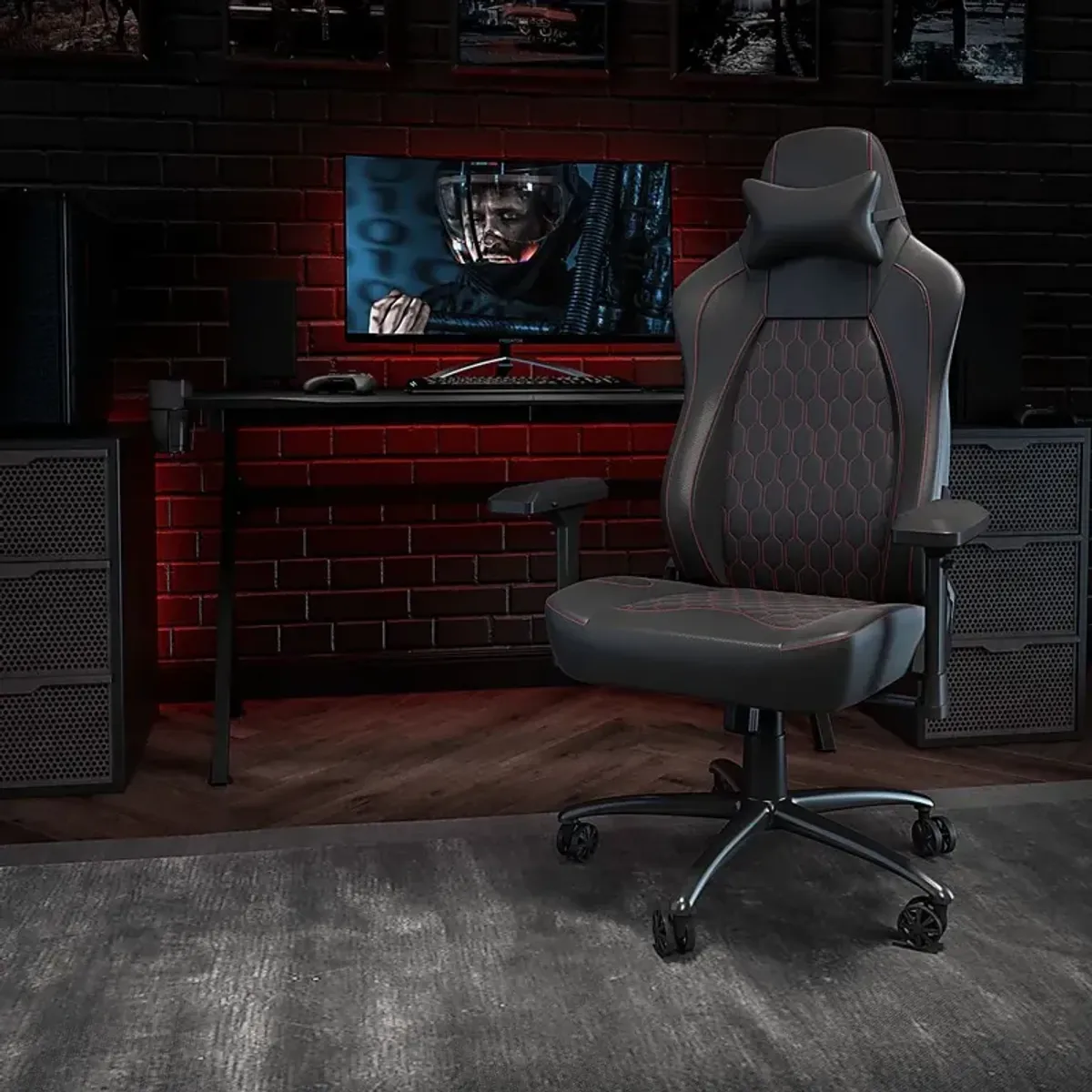 Inshbride Red Office Chair