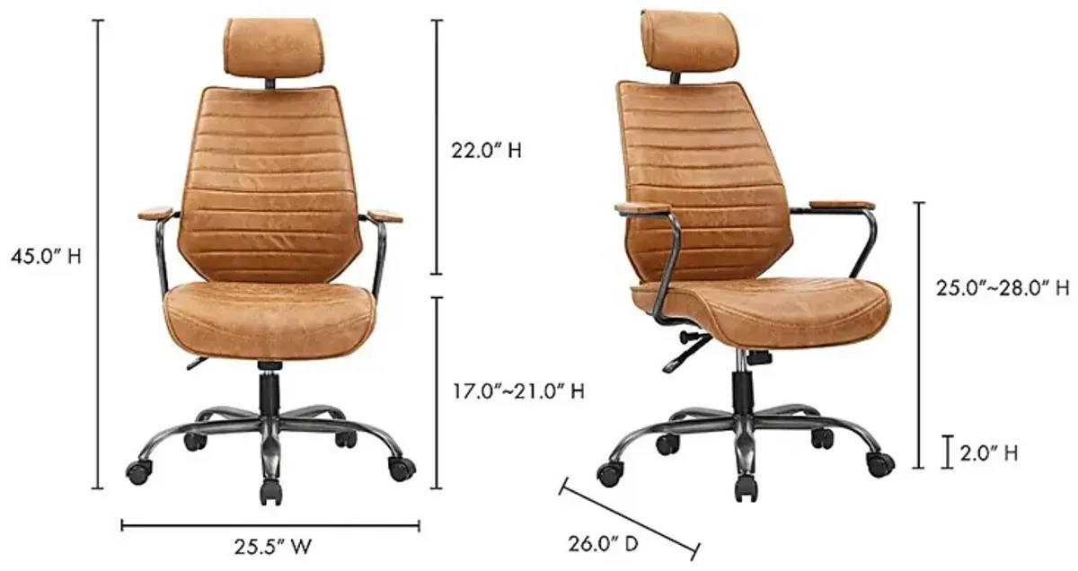 Goetze Orange Office Chair