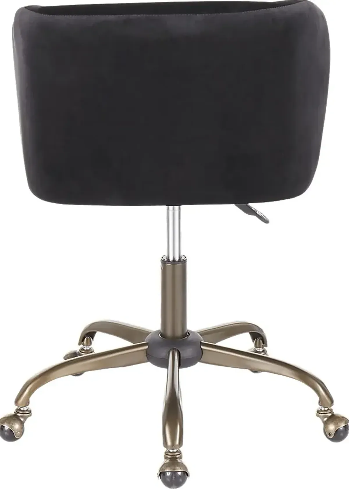 Fussell Black Plush Desk Chair