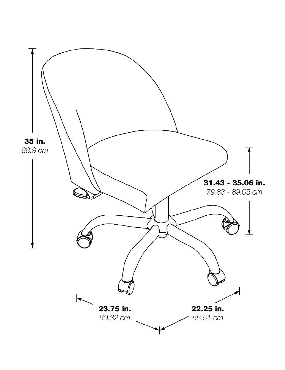 Radonna Black Office Chair