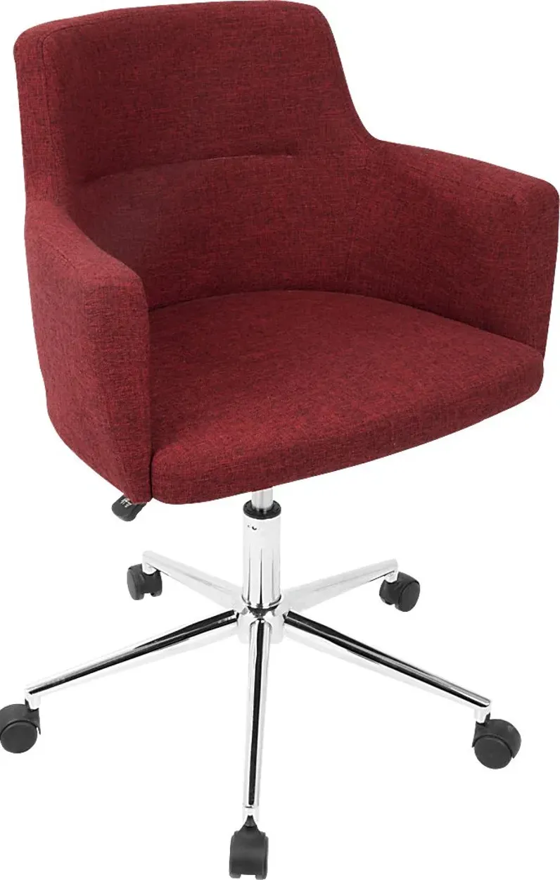 Aymard Red Office Chair