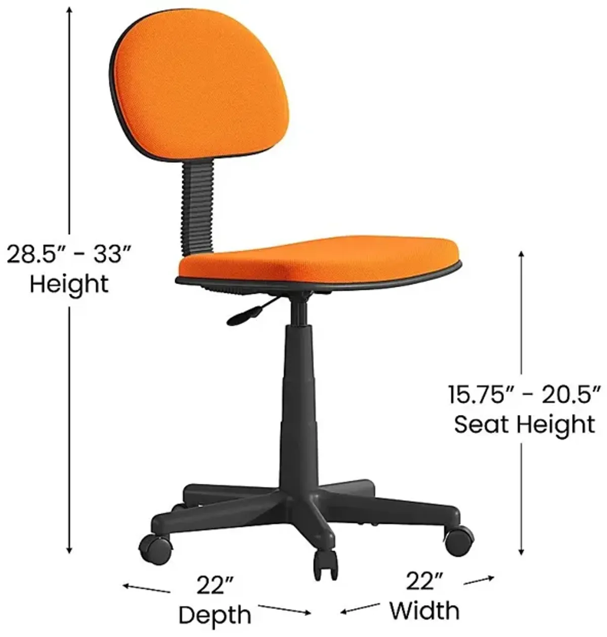 Dennern Orange Office Chair