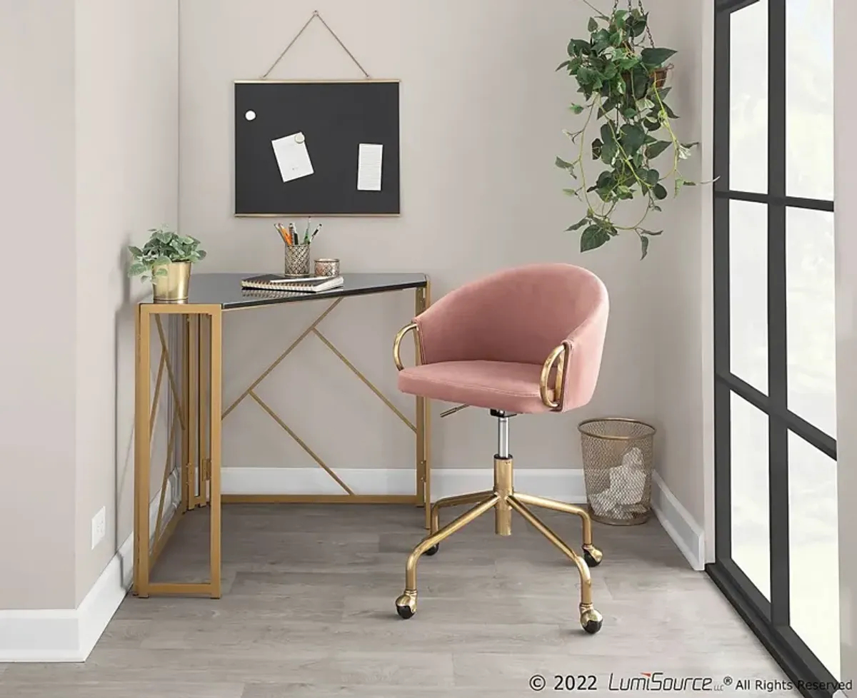 Tichester Blush Office Chair