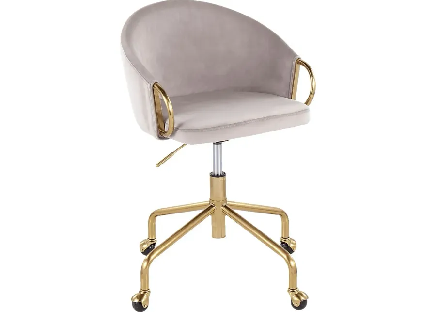 Tichester Silver Office Chair