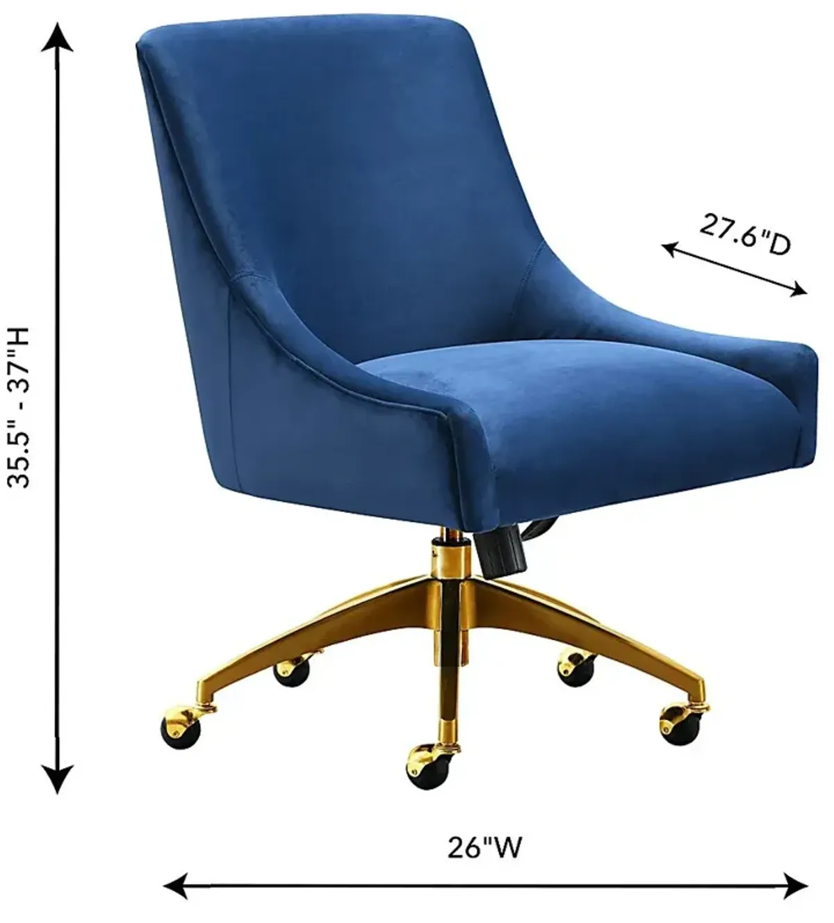 Bedera Navy Desk Chair