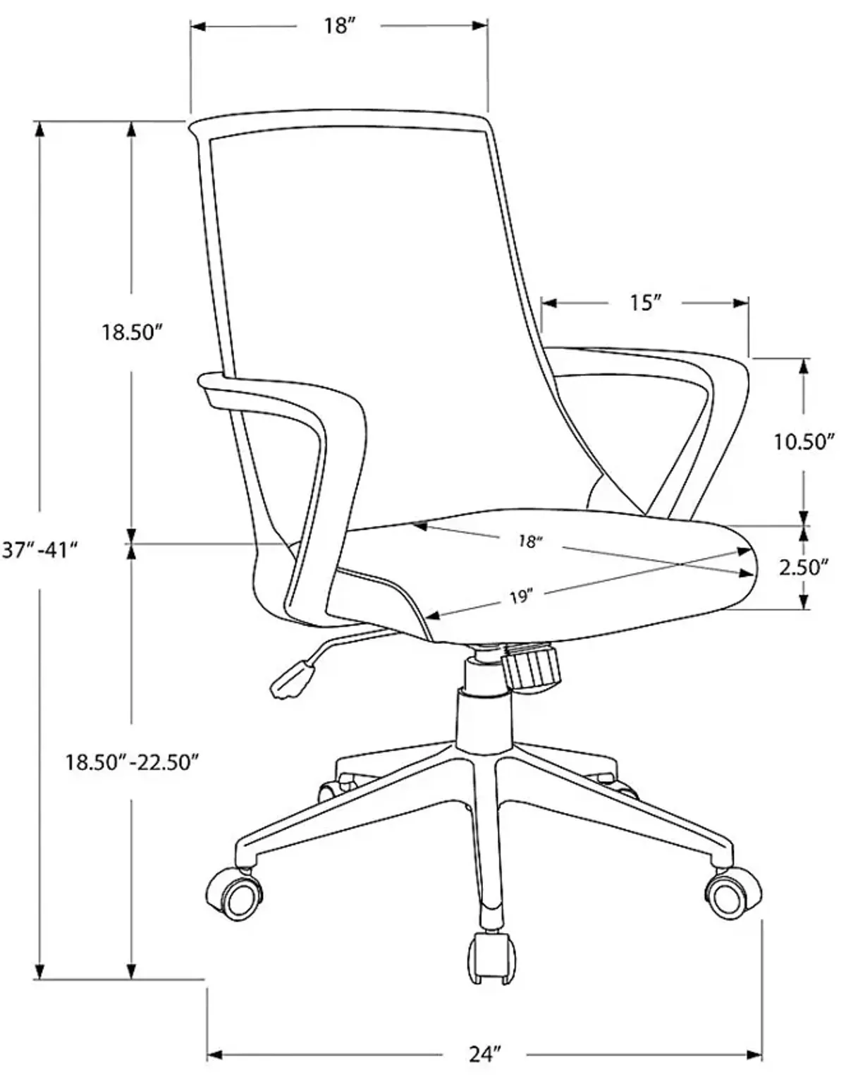 Harelson Gray Office Chair