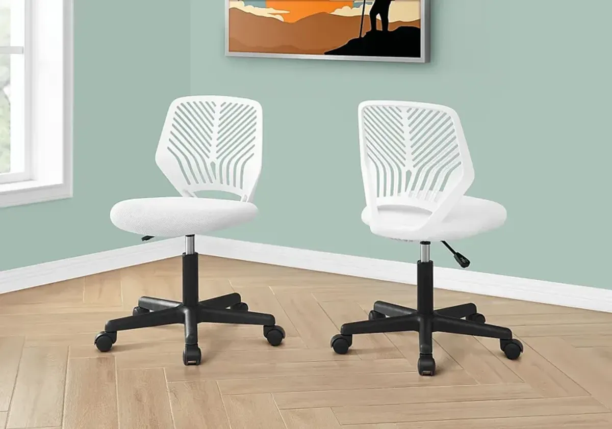 Yellowroot White Office Chair