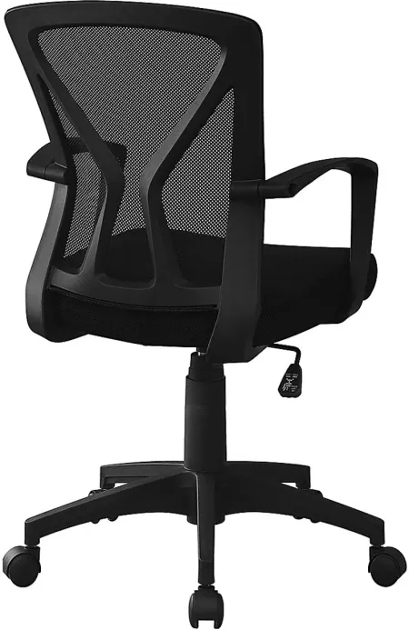 Woodwardia Black Office Chair