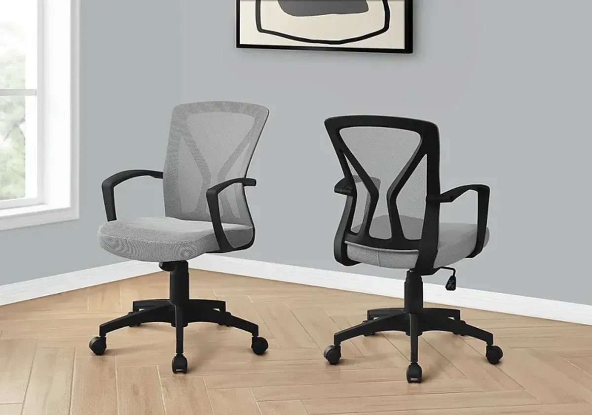 Woodwardia Gray Office Chair