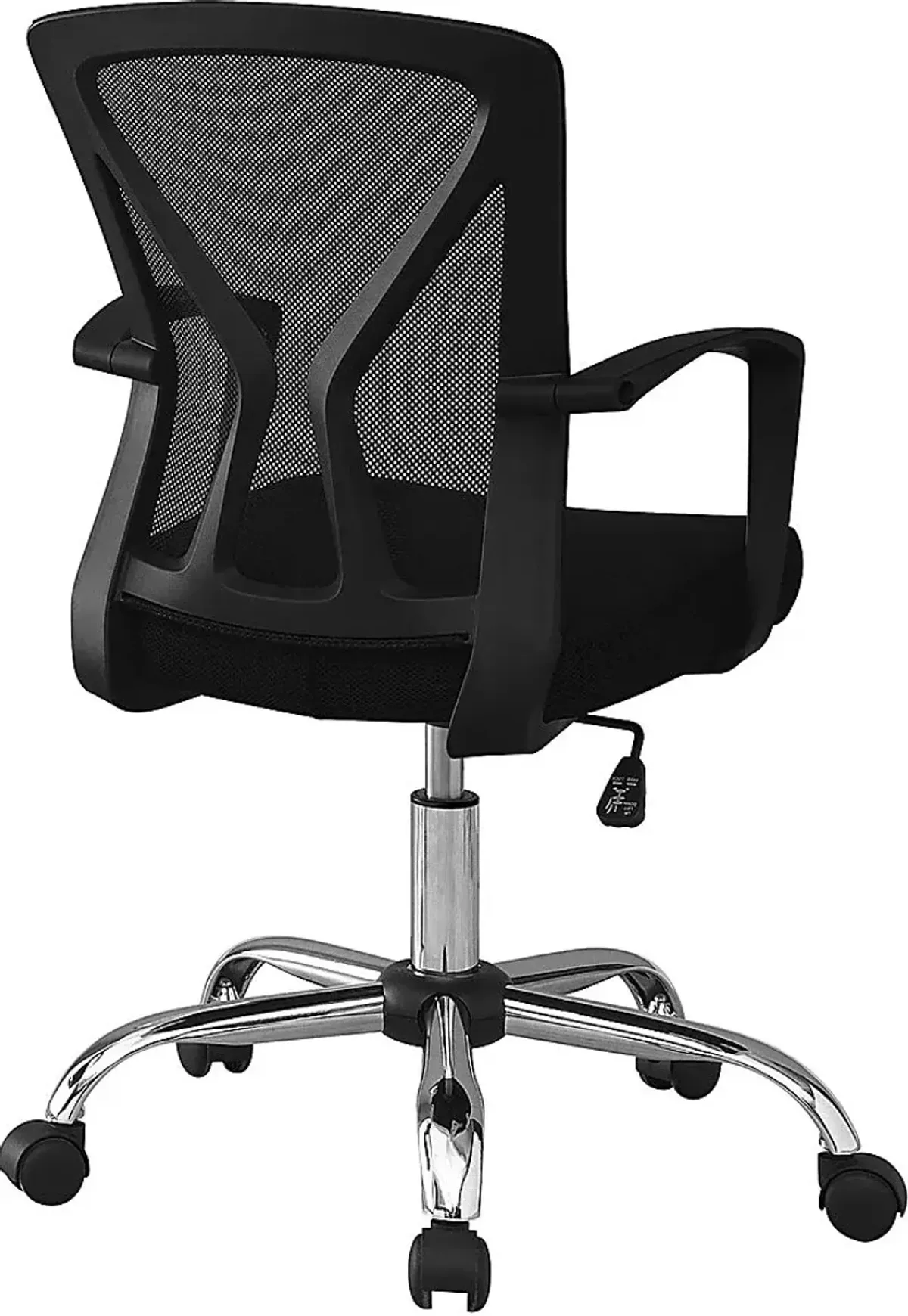 Woodwardia Black Chrome Office Chair