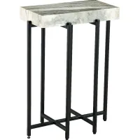 Bevan White Accent Table