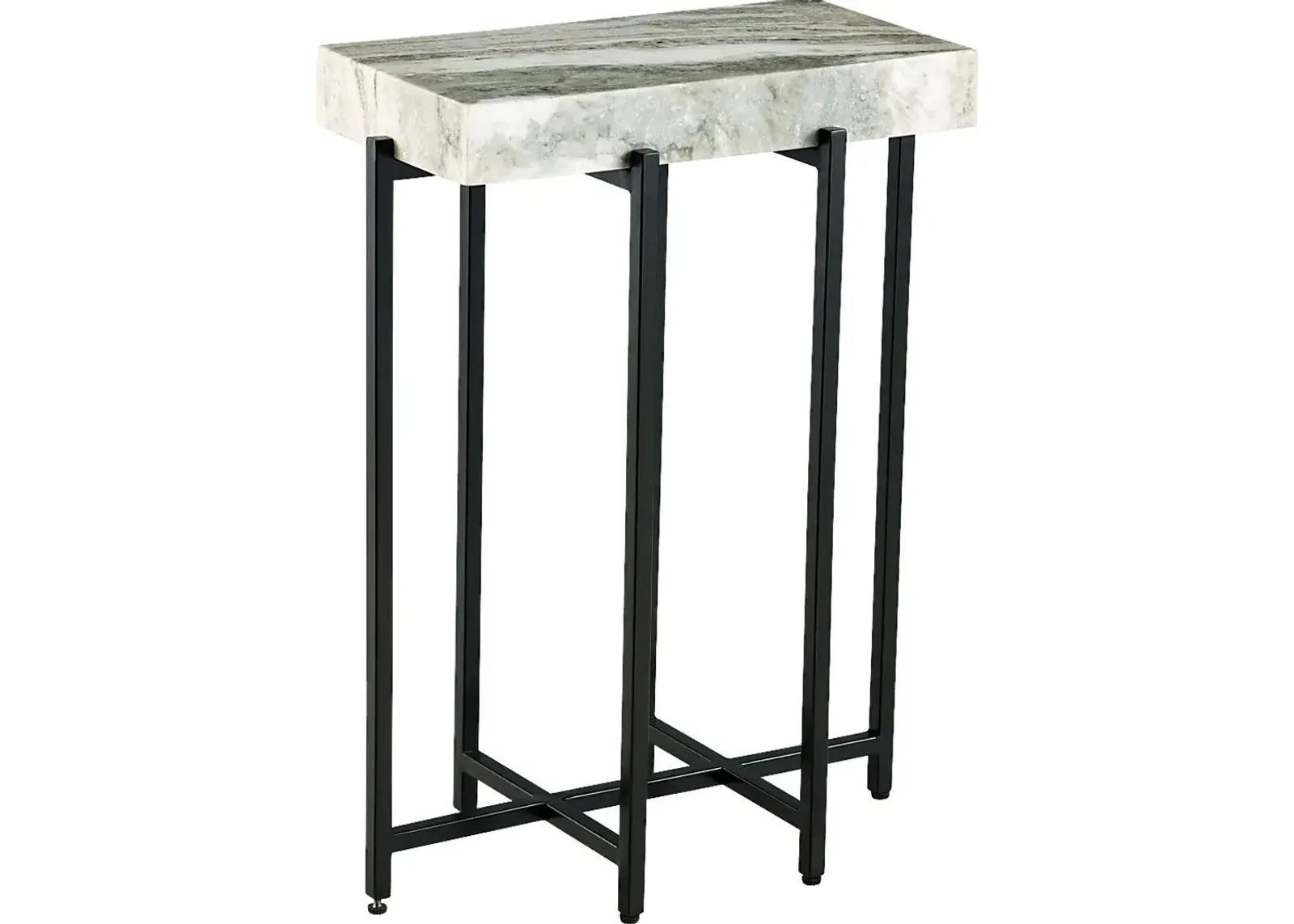 Bevan White Accent Table