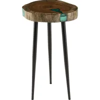 Bruning Brown Accent Table