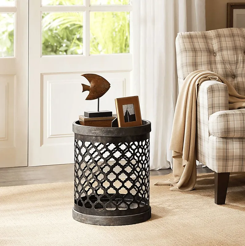 Walsa Gray Accent Table