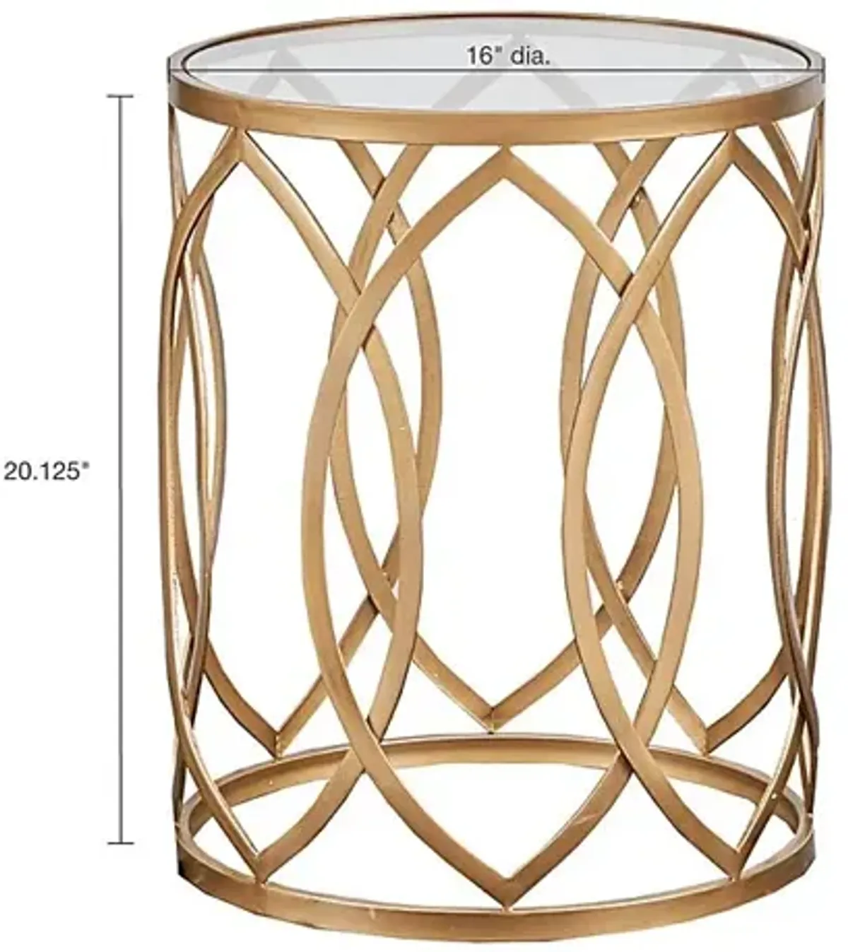 Ralfallen Gold Accent Table