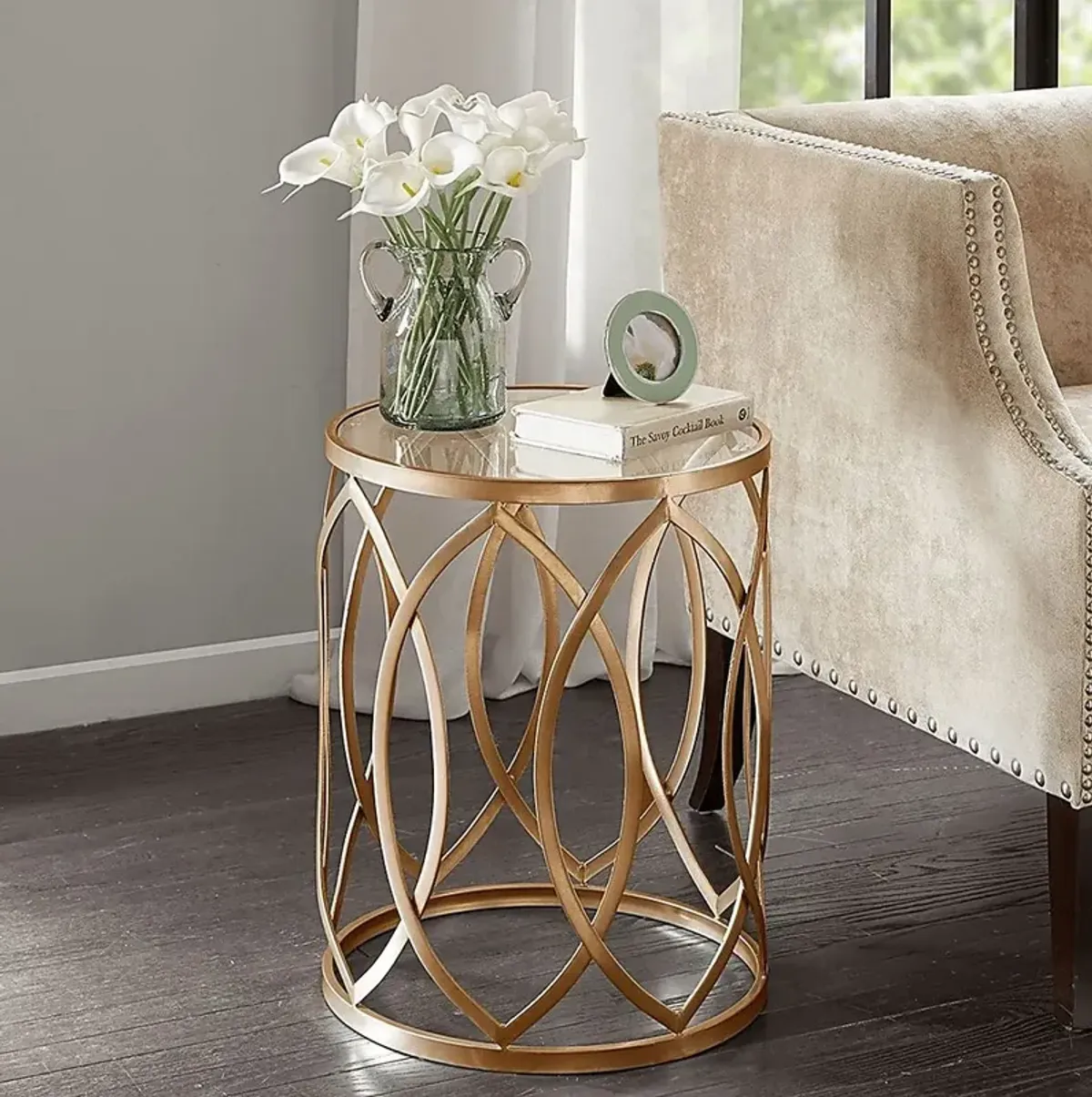 Ralfallen Gold Accent Table