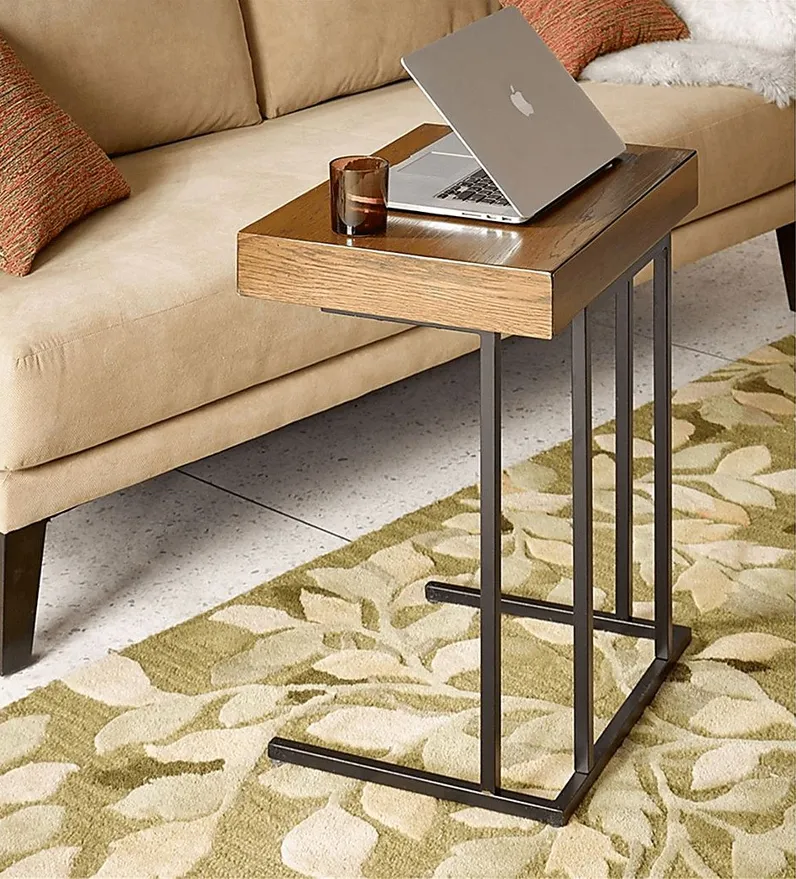 Silversmine Pecan Accent Table