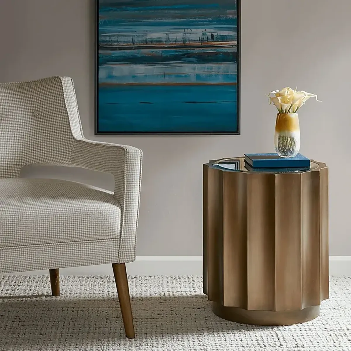 Parkette Bronze Accent Table