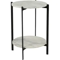 Toci White Accent Table