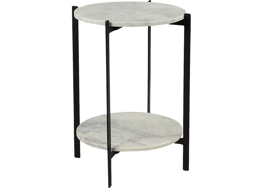 Toci White Accent Table