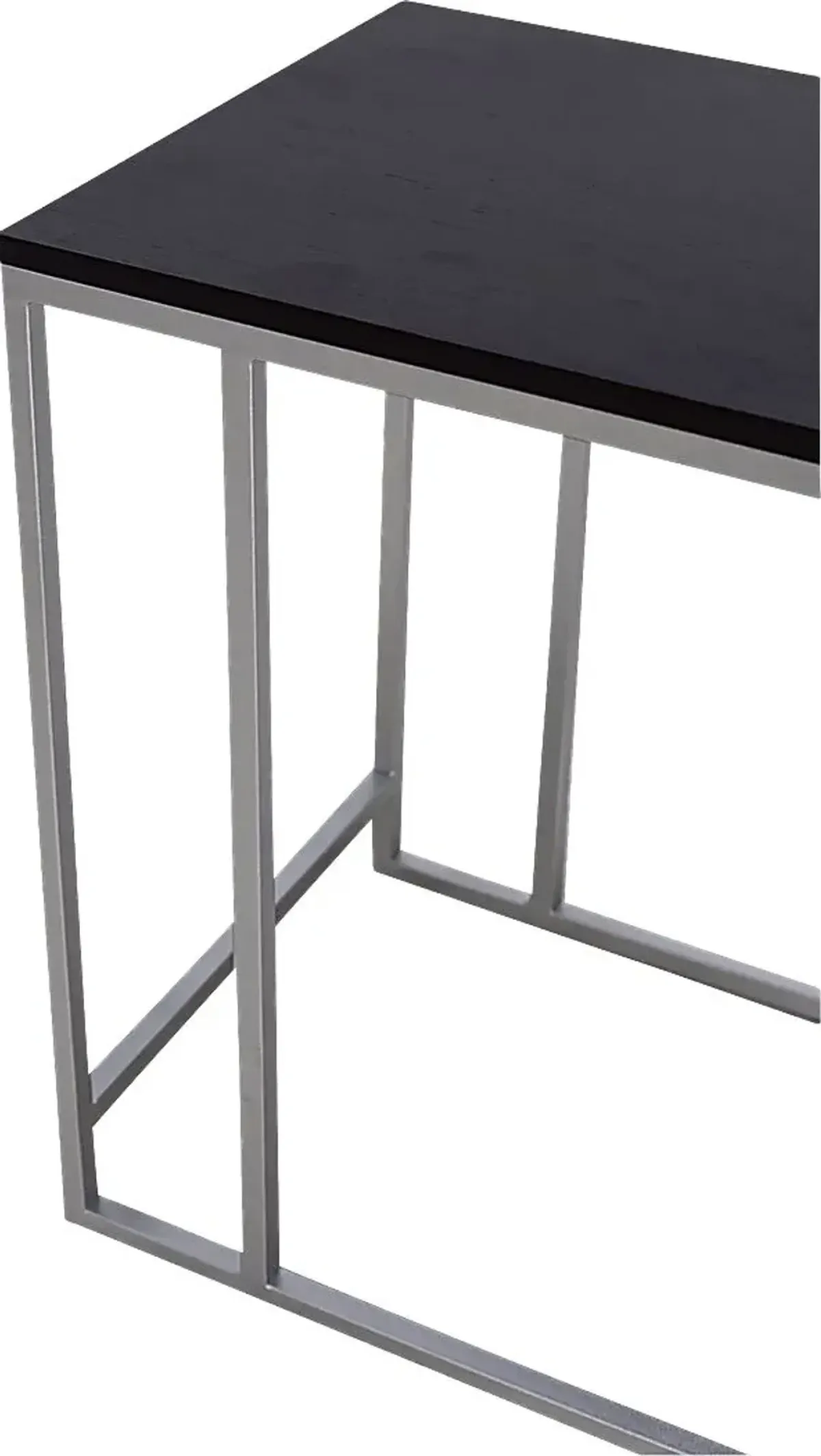 Delong Black Accent Table