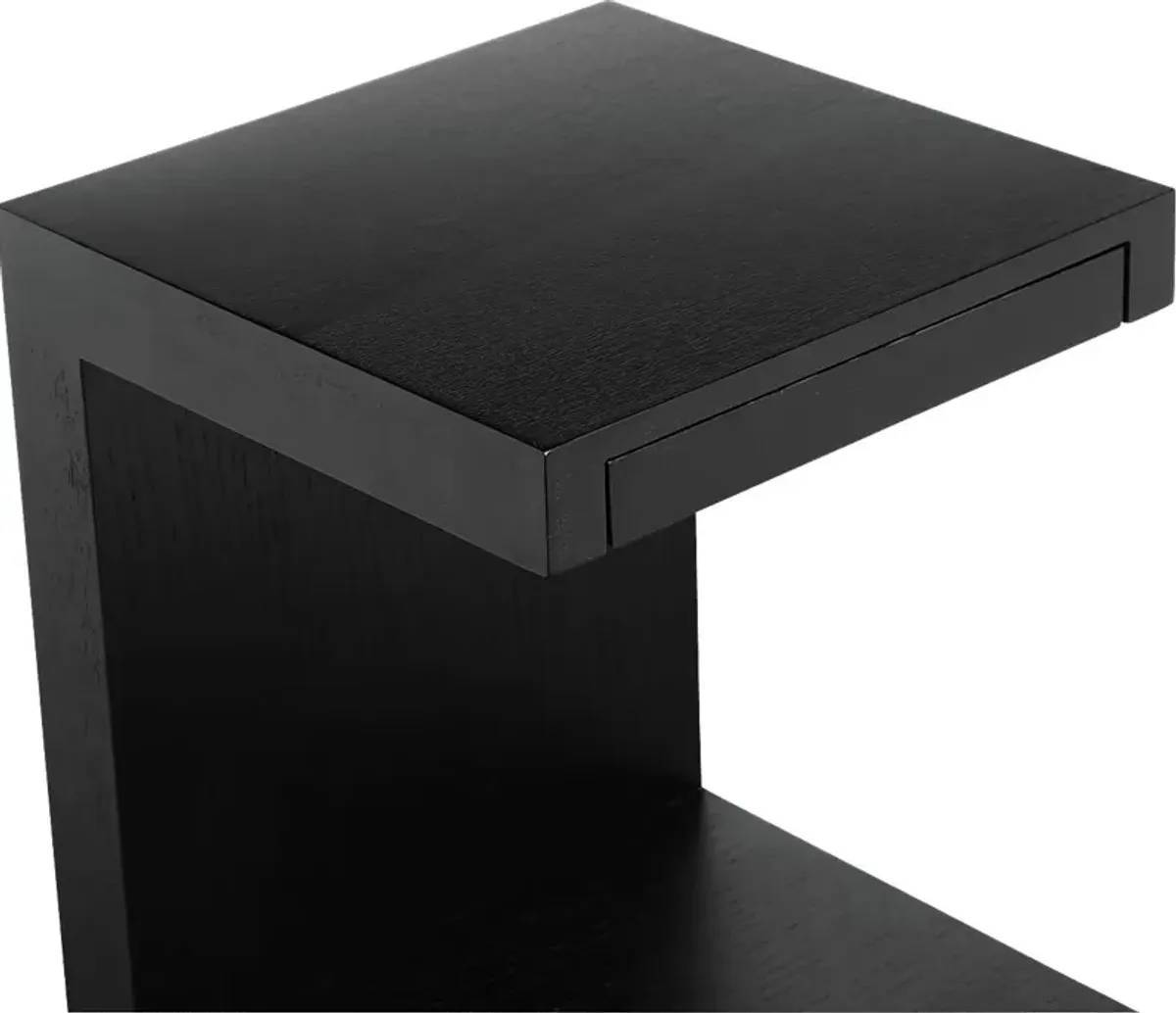 Delong Black Accent Table