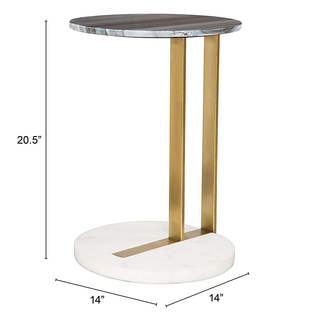 Gilford Gold Accent Table